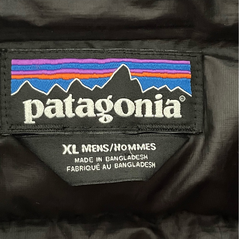 ❌Sold❌ Patagonia Down Sweater Jacket Black - Men's size XL Lightweight puffer - Picture 7 of 13